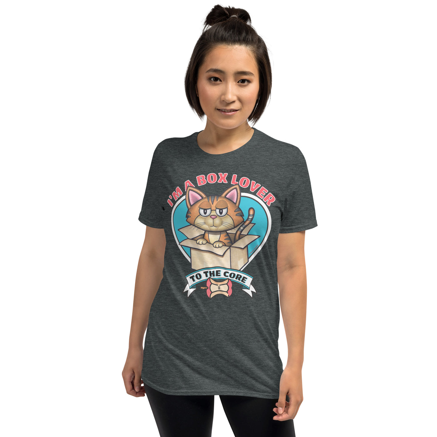 Cute Cat Box Lover to the Core Unisex T-Shirt