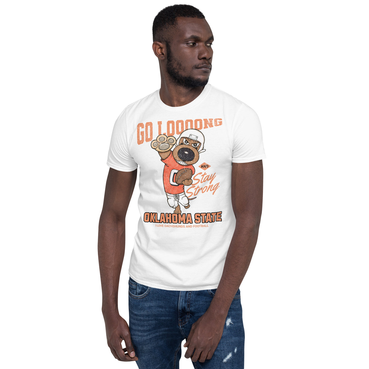 Cute Oklahoma State Funny Doxie Football Unisex T-Shirt