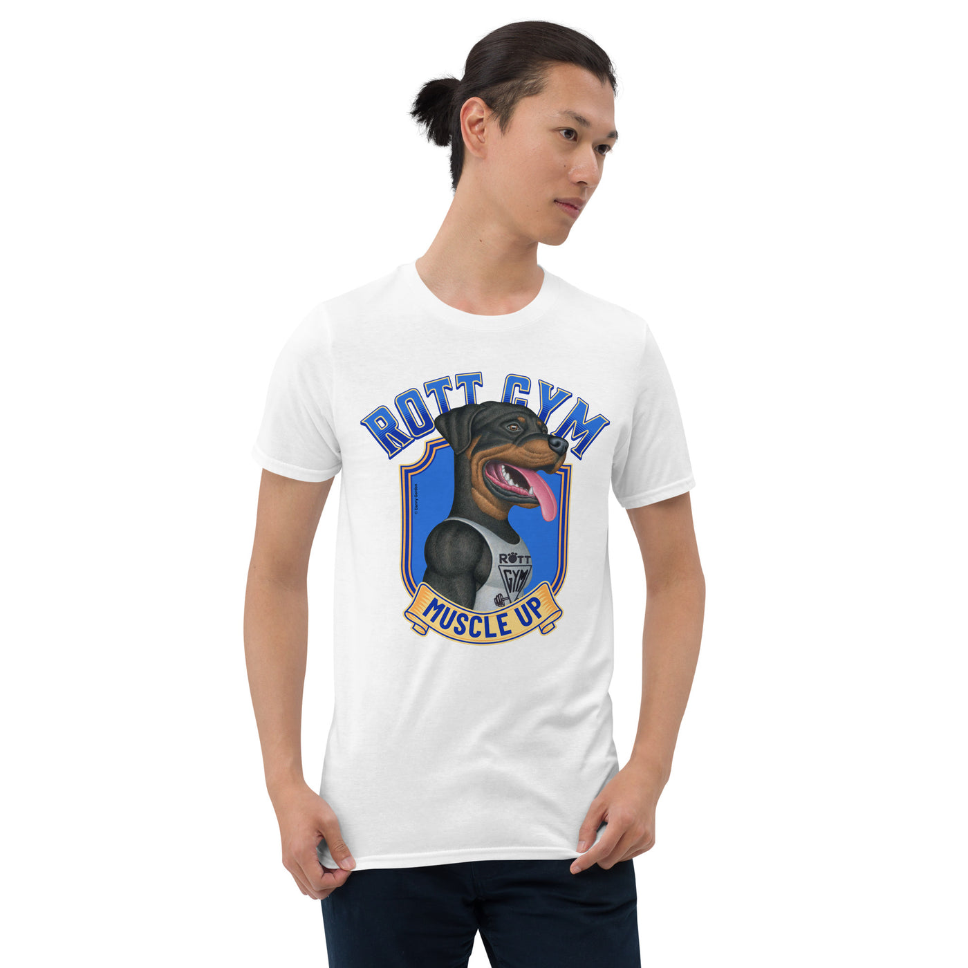 Funny Cute Rottweiler Rott Gym Unisex T-Shirt