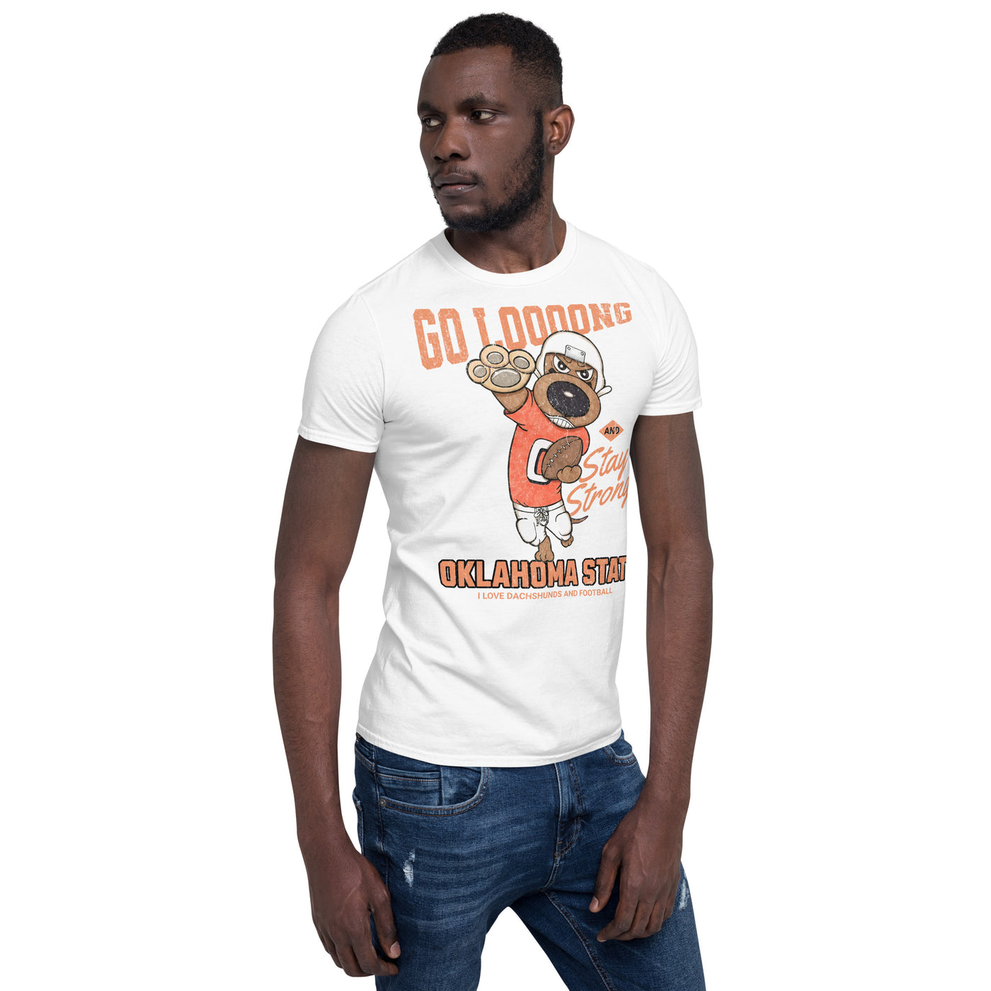 Cute Oklahoma State Funny Doxie Football Unisex T-Shirt