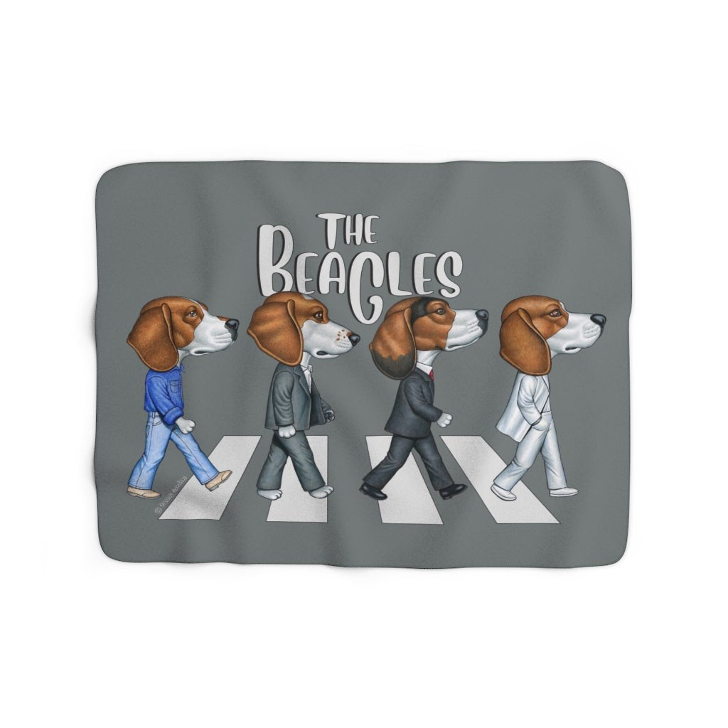 The Beagles Sherpa Fleece Blanket