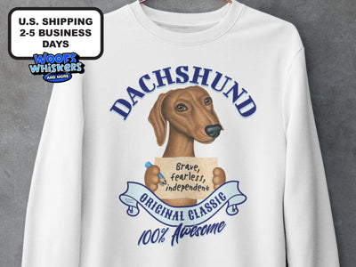 Dachshund Original Classic 100 Percent Awesome Shirt