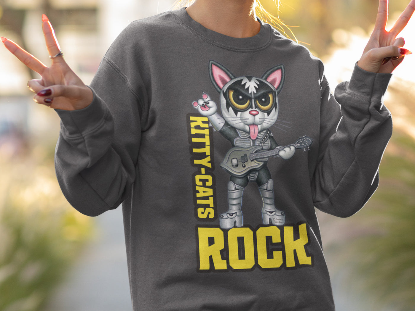 Kitty-Cats Rock Graphic Sweatshirt Product