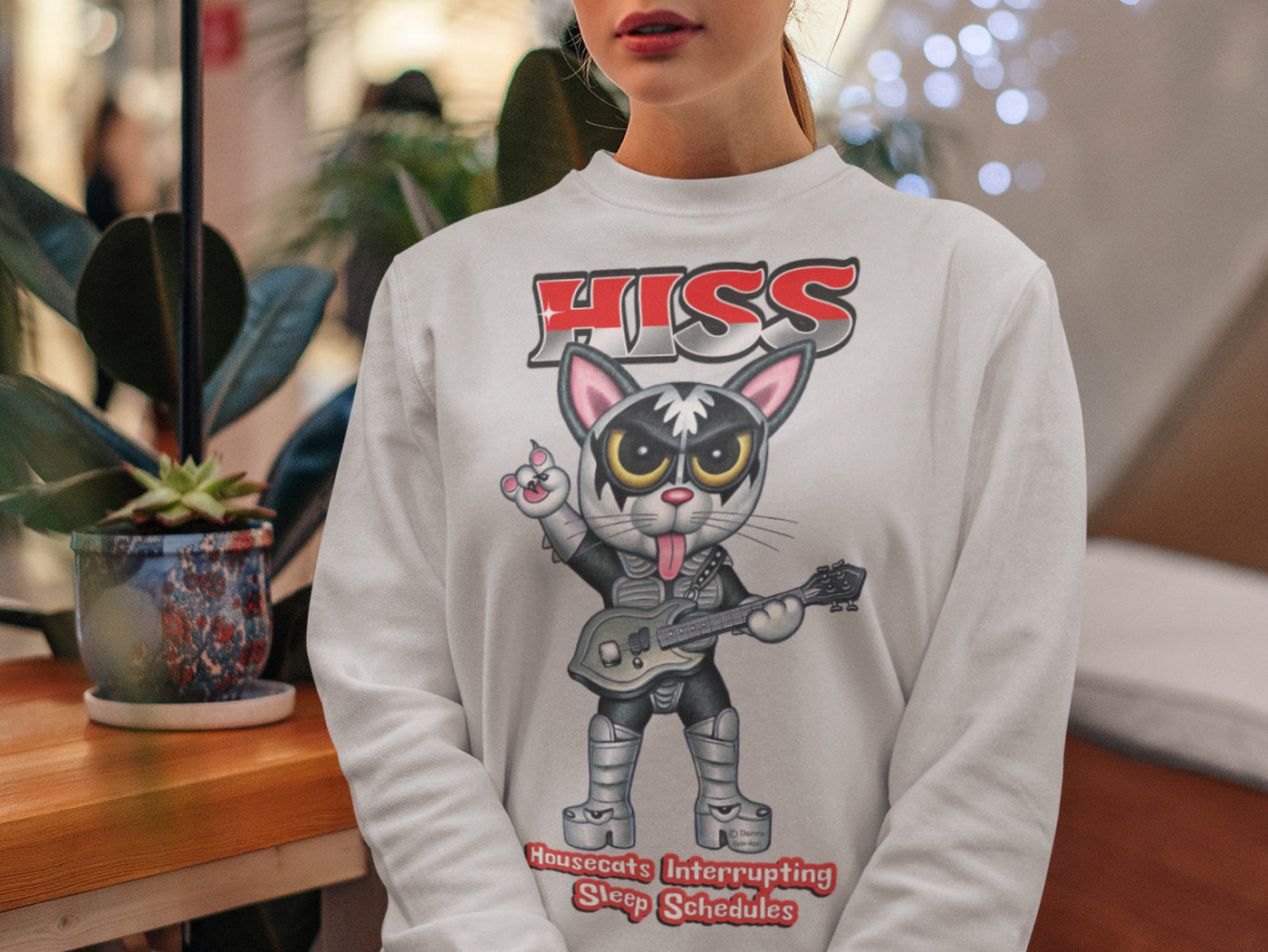 Housecats Interrupting Sleep Schedules HISS sweatshirt