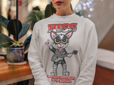 Housecats Interrupting Sleep Schedules HISS sweatshirt