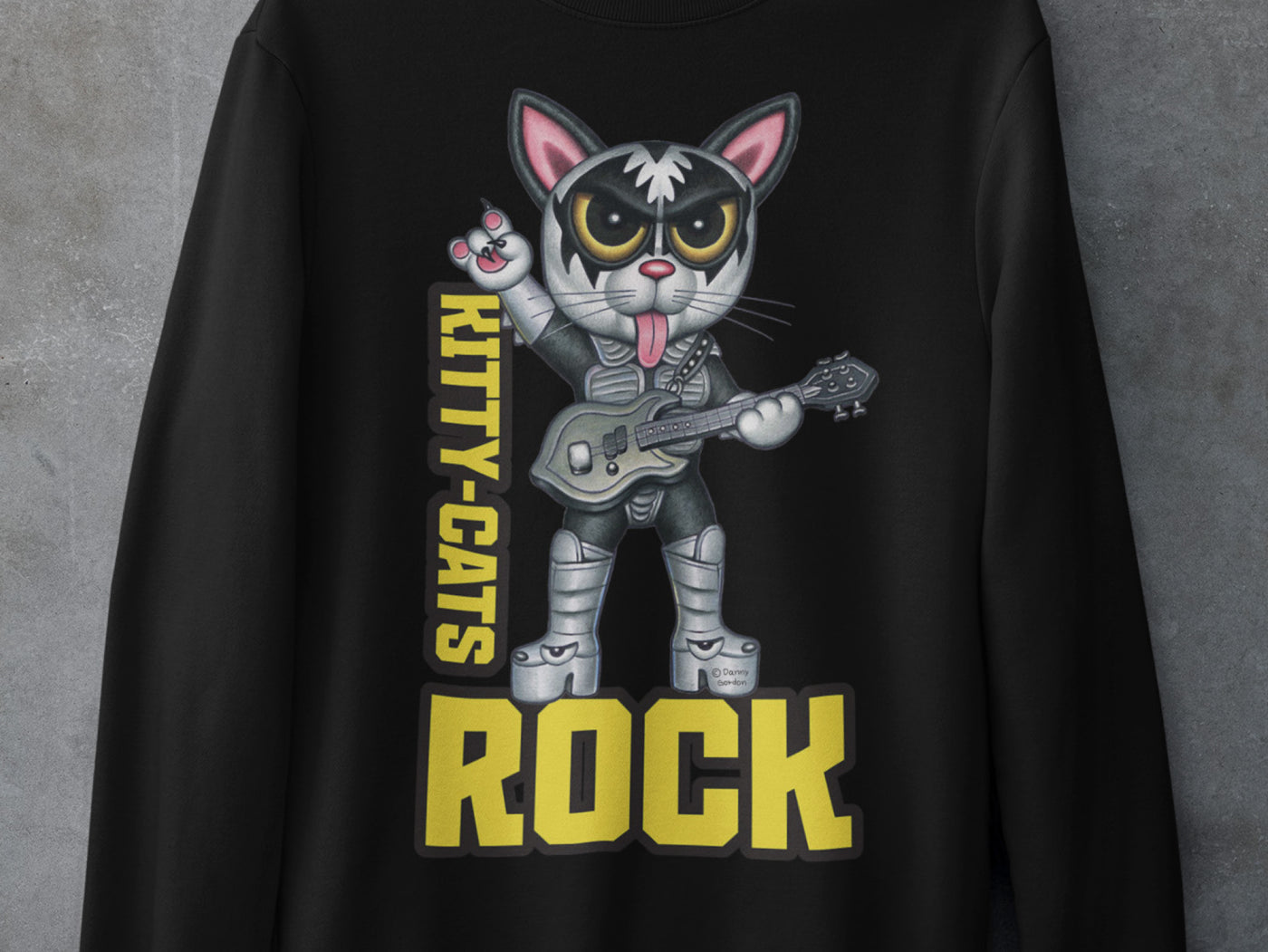 Kitty-Cats Rock Sweatshirt for Music Lovers