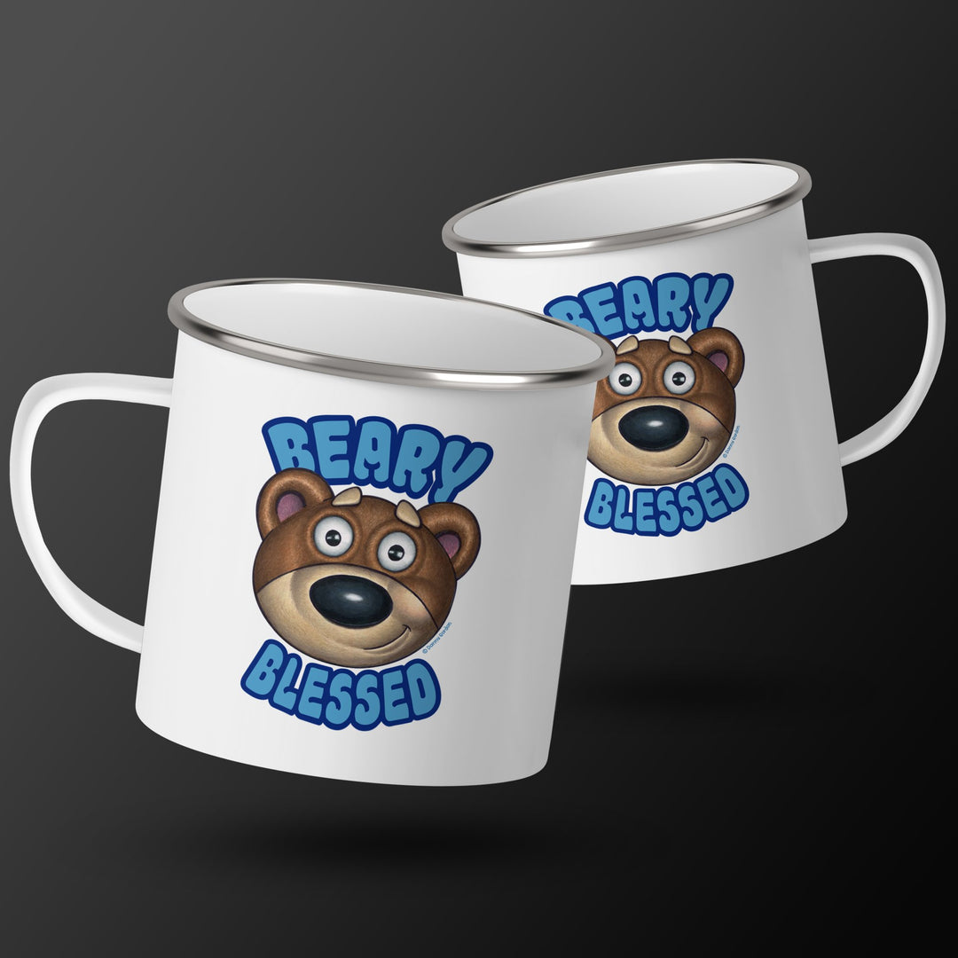 Cute Bear Mug, Beary Blessed Mug, Adorable Cartoon Bear Mug, Funny Bea –  Danny Gordon Art