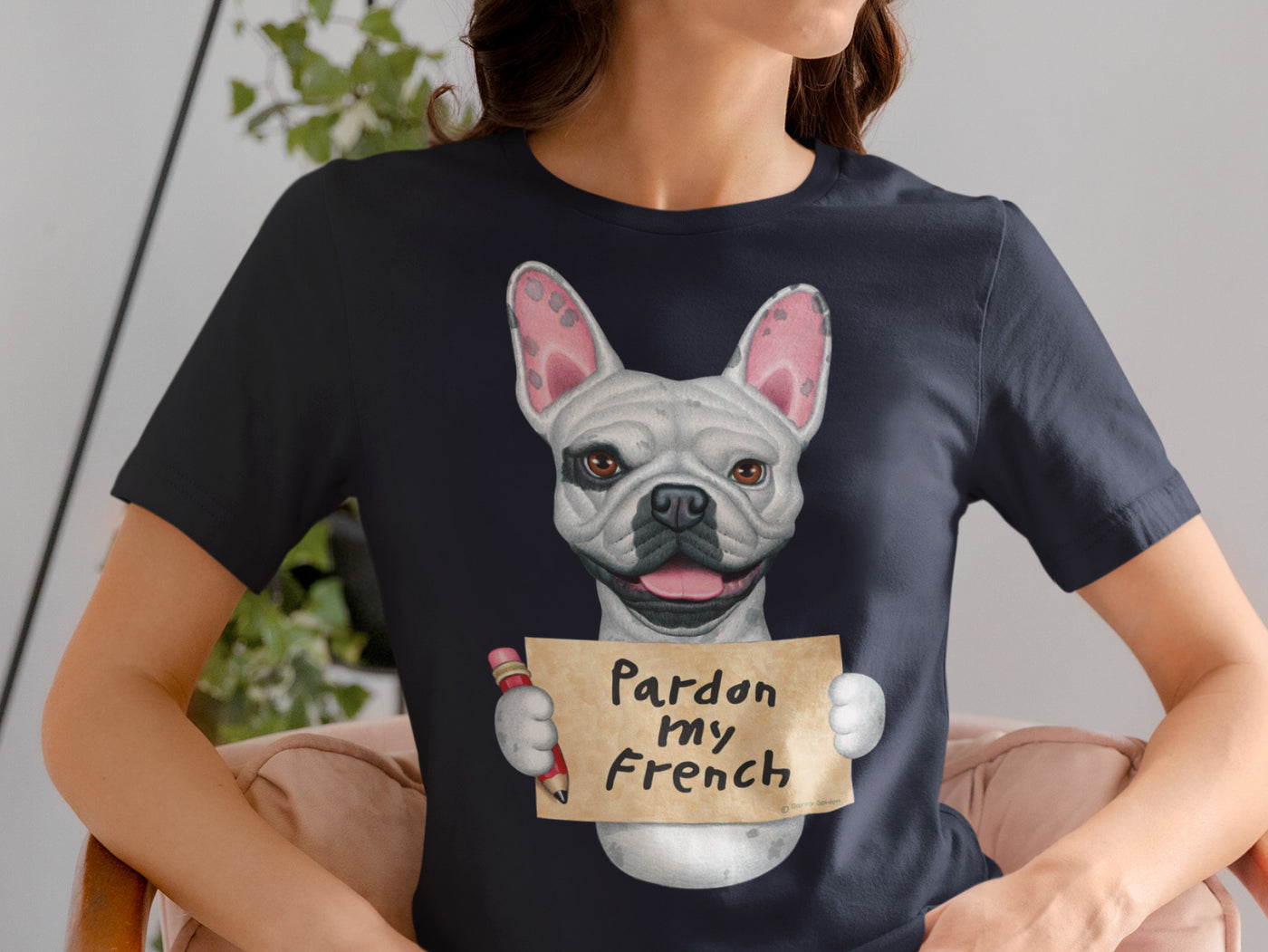 Pardon My French Bulldog Graphic Tee For Dog Lovers