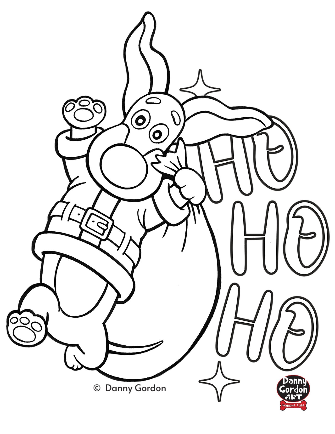 Cute Funny Doxie Dachshund Wiener Dog Christmas-Santa