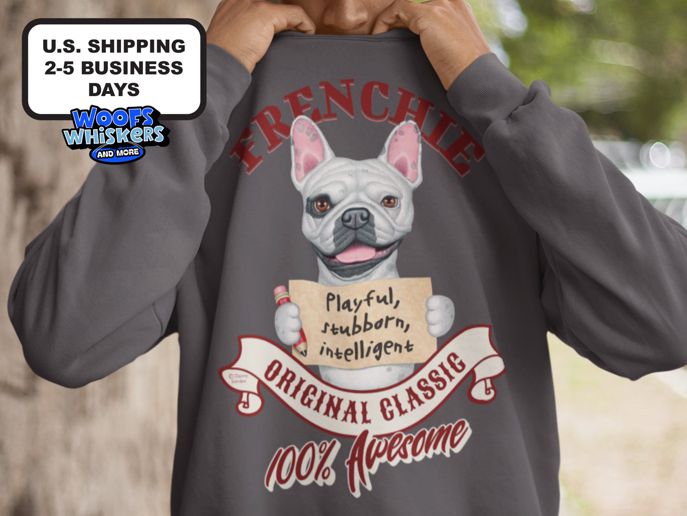 Playful Stubborn Intelligent Frenchie Hoodie Product