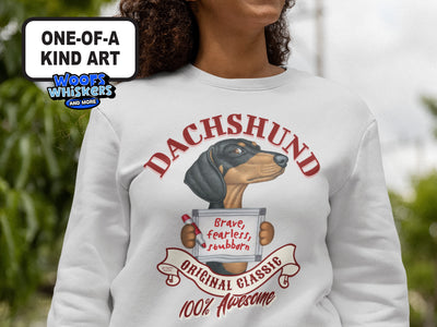 Dachshund Original Classic 100 Percent Awesome Art