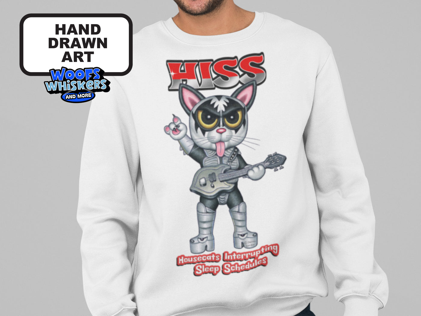 HISS Housecats Interrupting Sleep Schedules sweatshirt