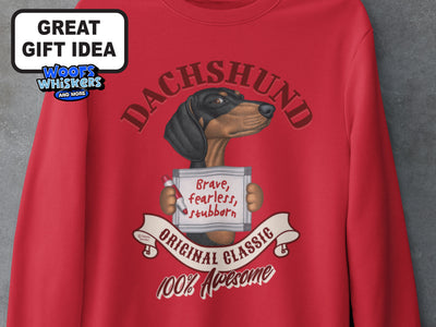 Brave Fearless Dachshund Original Classic Apparel