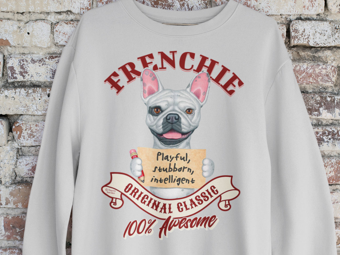 Frenchie Original Classic 100% Awesome Sweatshirt