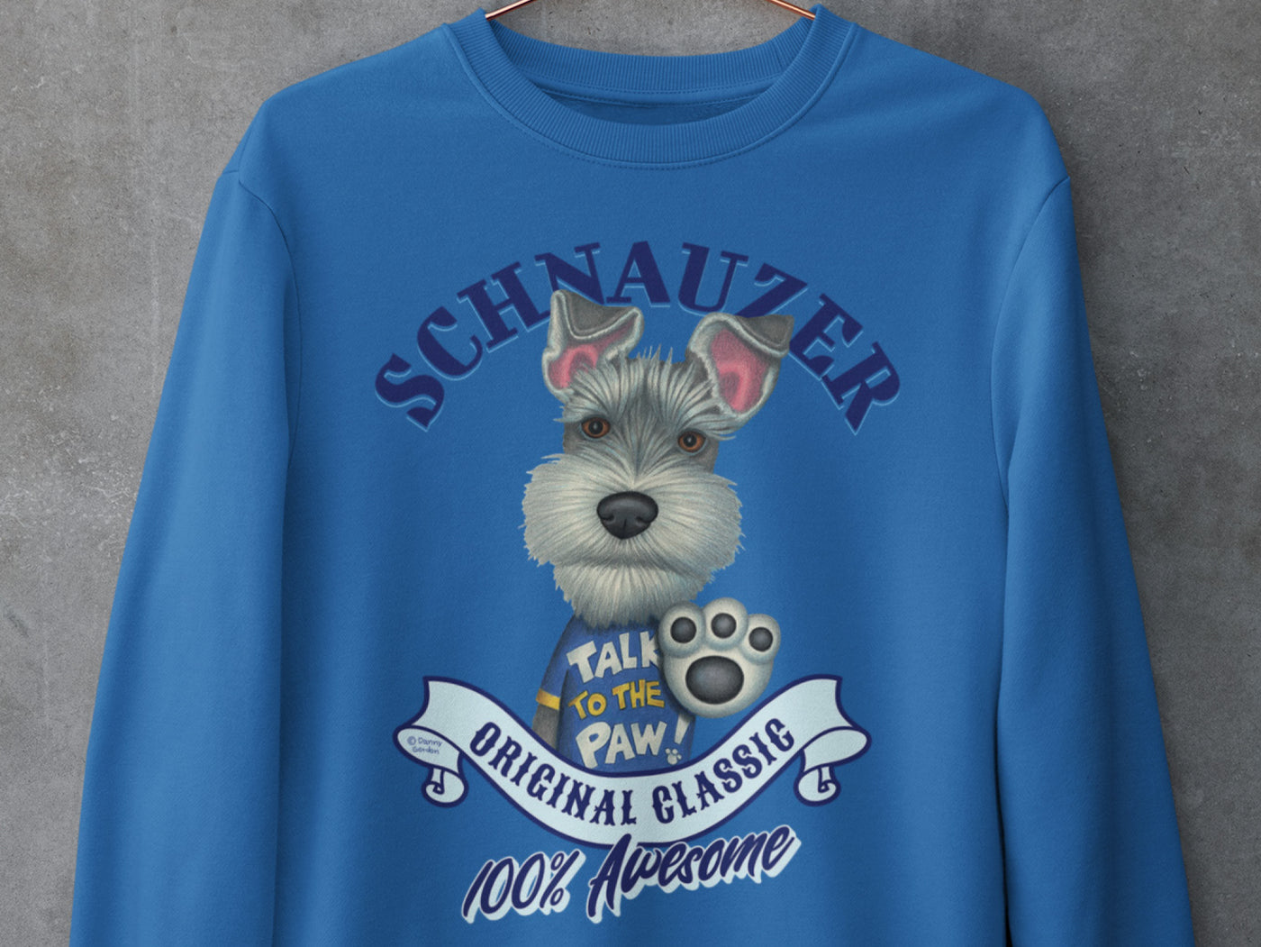 Schnauzer Talk to the Paw Original Classic Sweatshirt