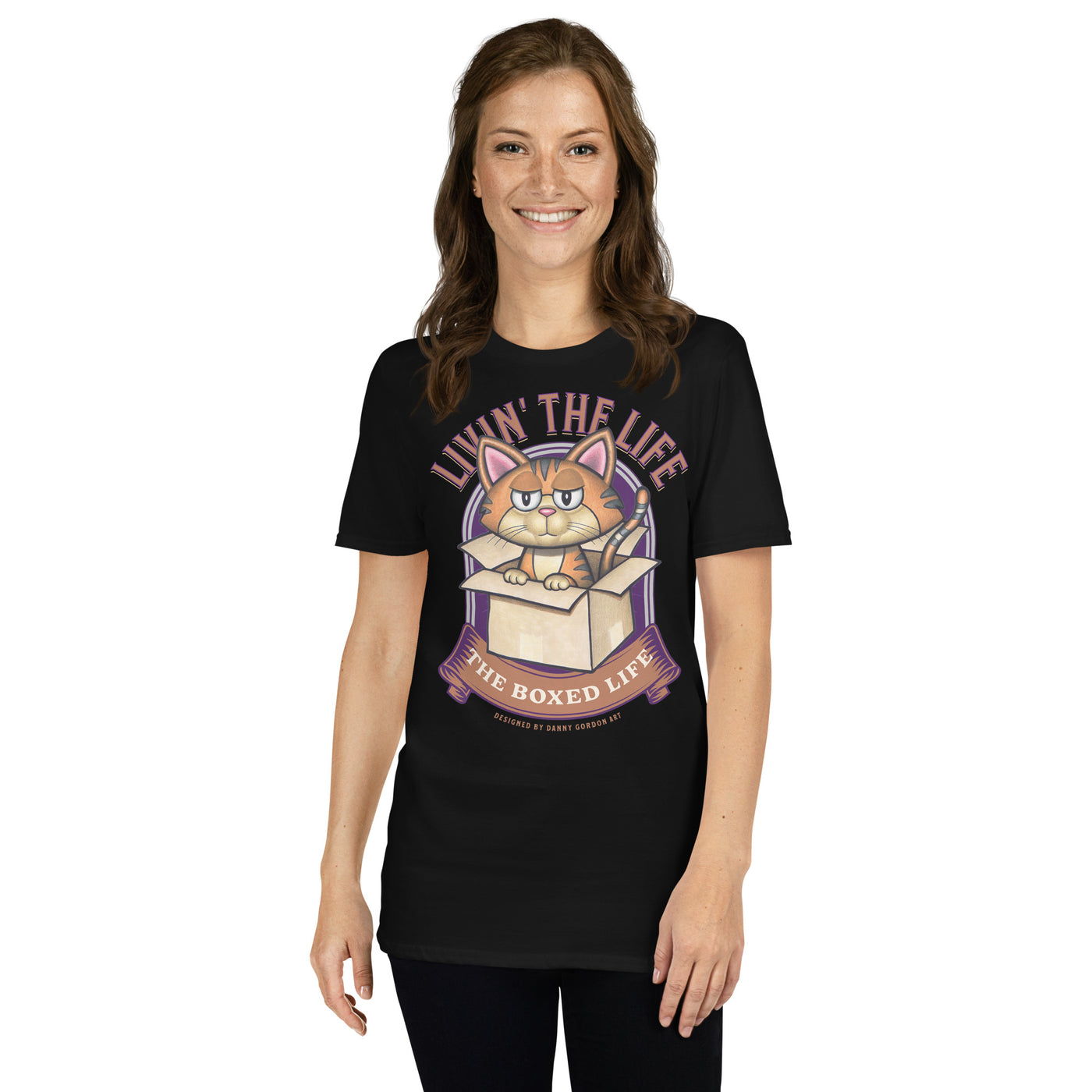 Cute Cat Living the Boxed Life Unisex T-Shirt