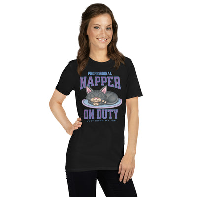 Cute Kitty Cat Professional Napper Unisex T-Shirt