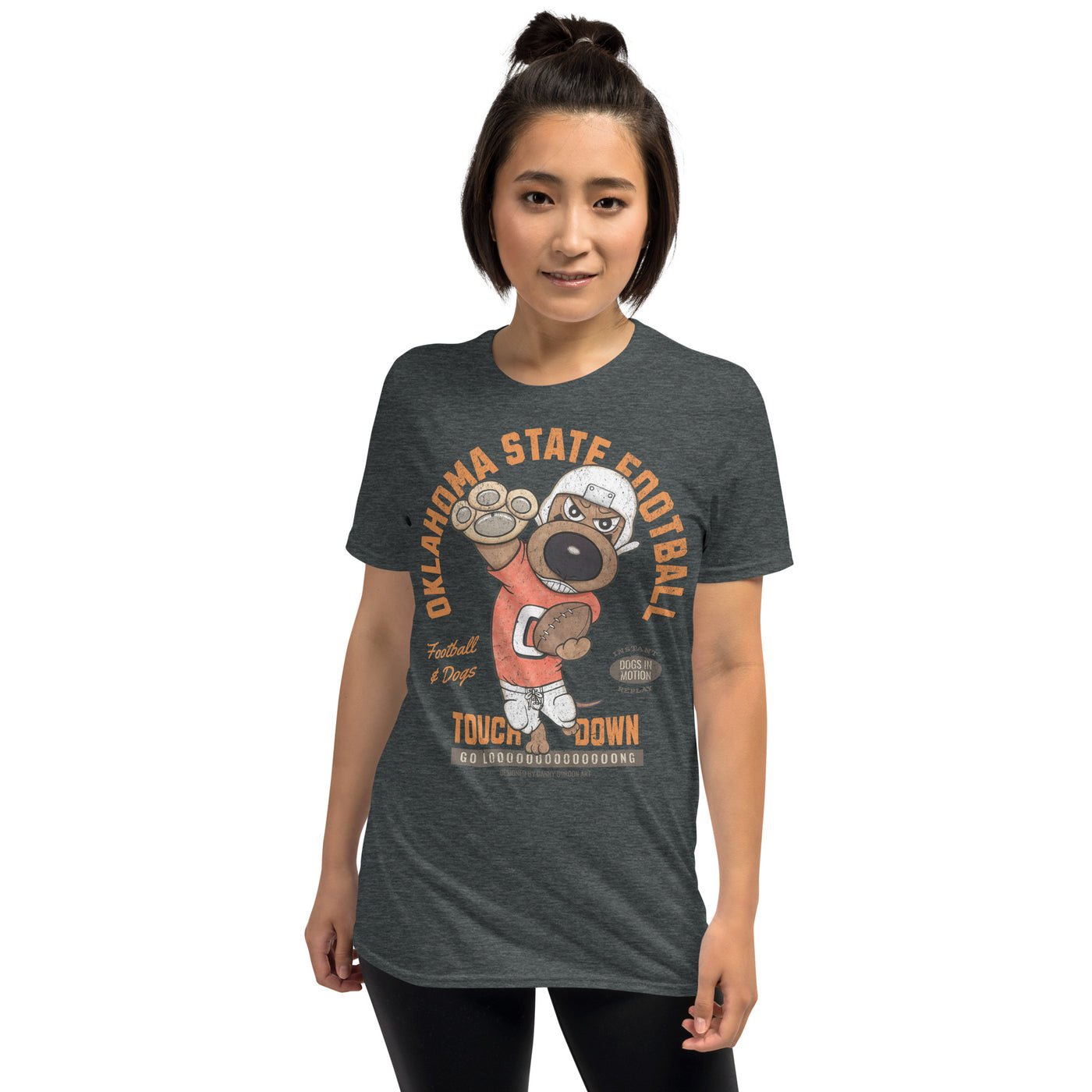 Cute Oklahoma State Funny Doxie Dog Football Unisex T-Shirt