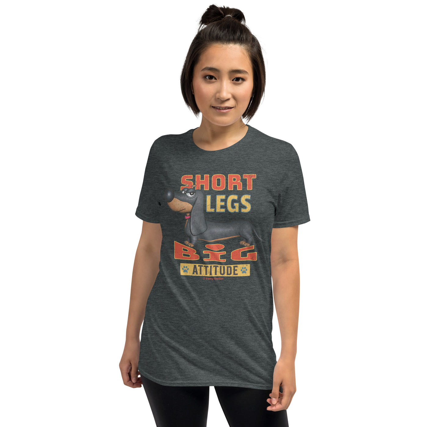 Funny Cute Doxie Dog on Dachshund Unisex T-Shirt