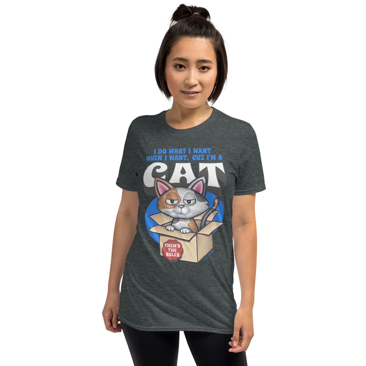Cute Funny Cat Them's the Rules Unisex T-Shirt