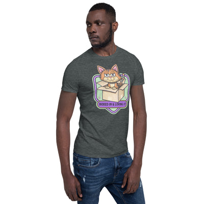 Cute Cat Boxed & Loving It Unisex T-Shirt