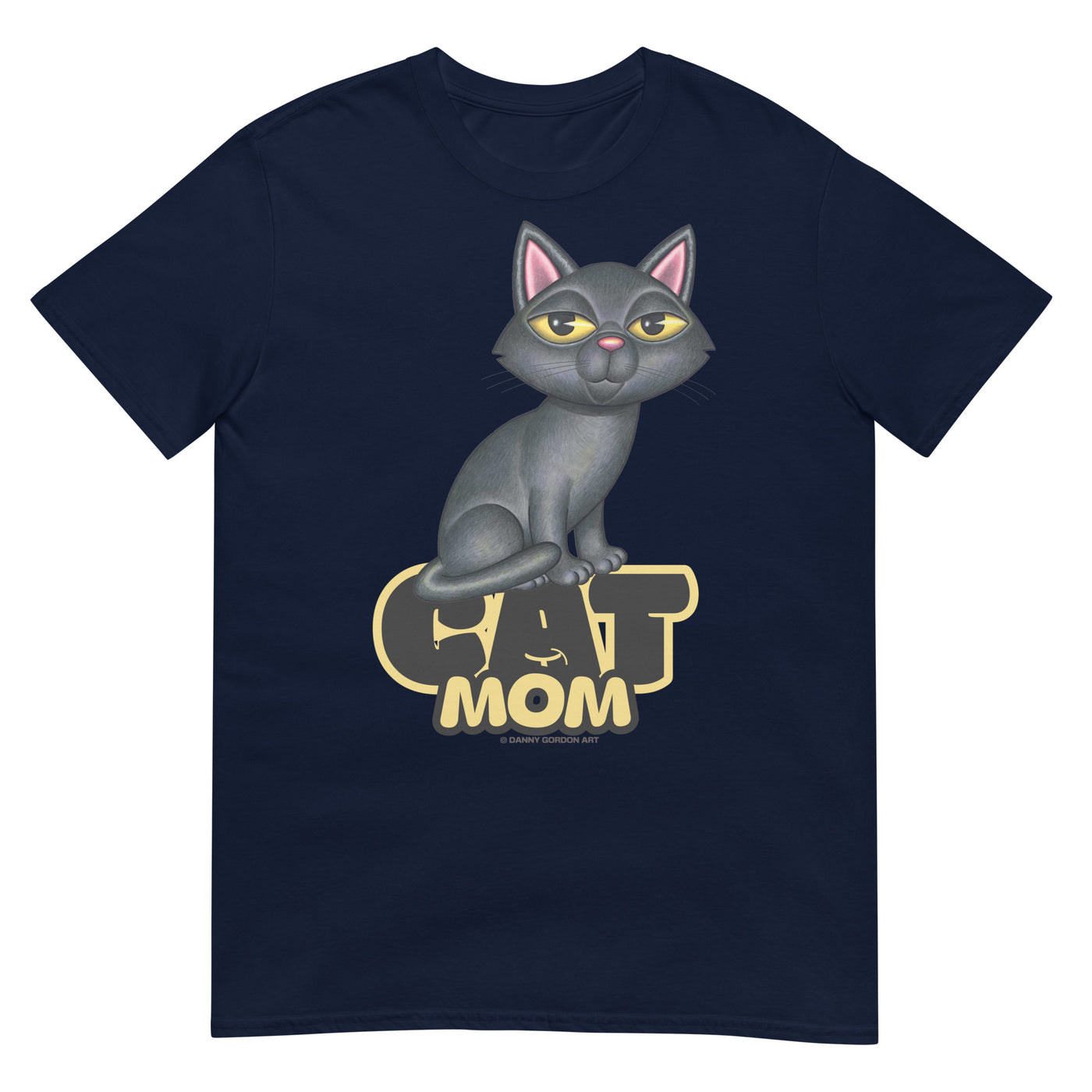 Cute Black Cat Mom Unisex T-Shirt