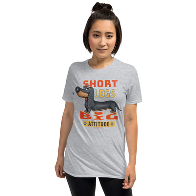 Funny Cute Doxie Dog on Dachshund Unisex T-Shirt