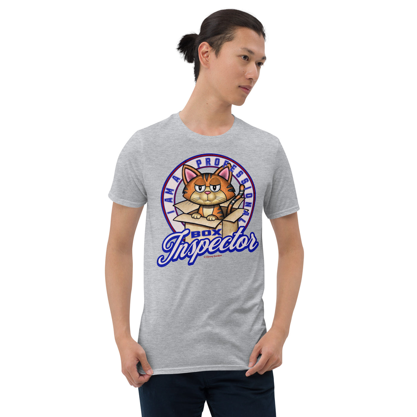 Cute Cat Professional Box Inspector Unisex T-Shirt
