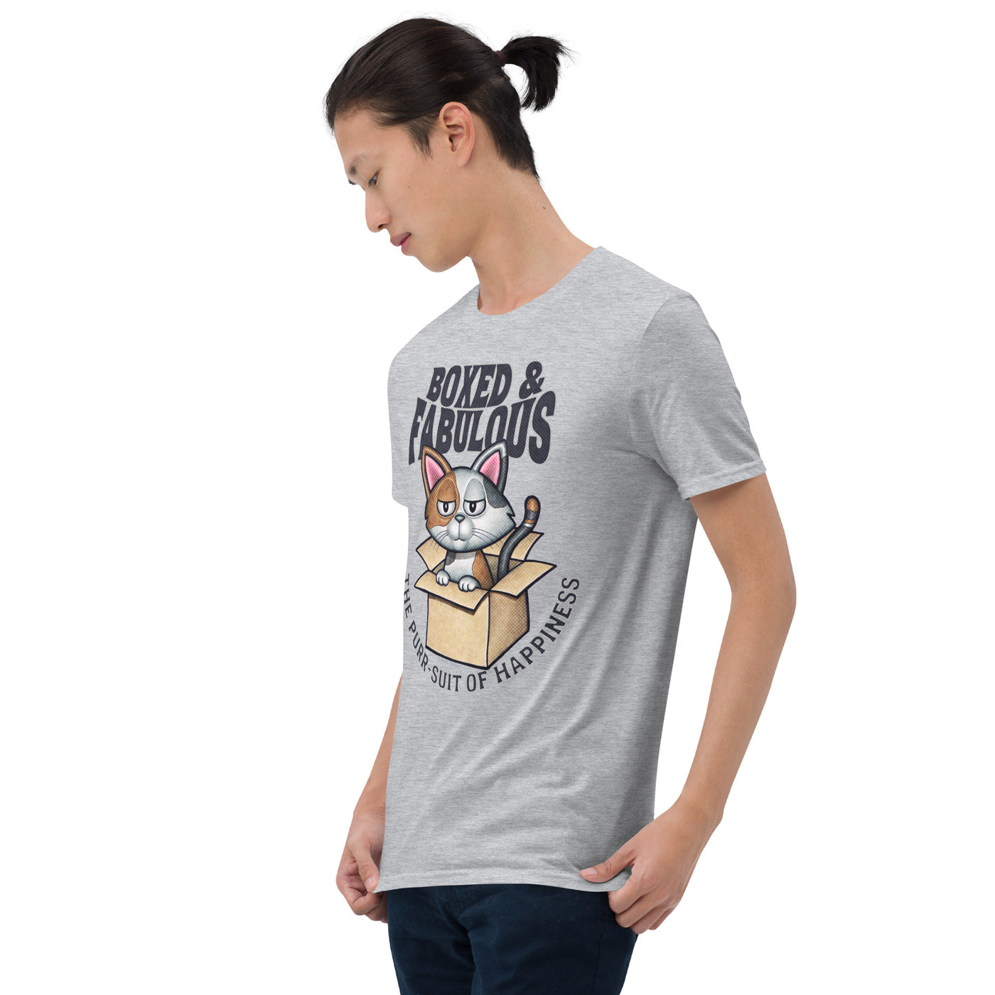 Cute Cat Boxed and Fabulous Unisex T-Shirt