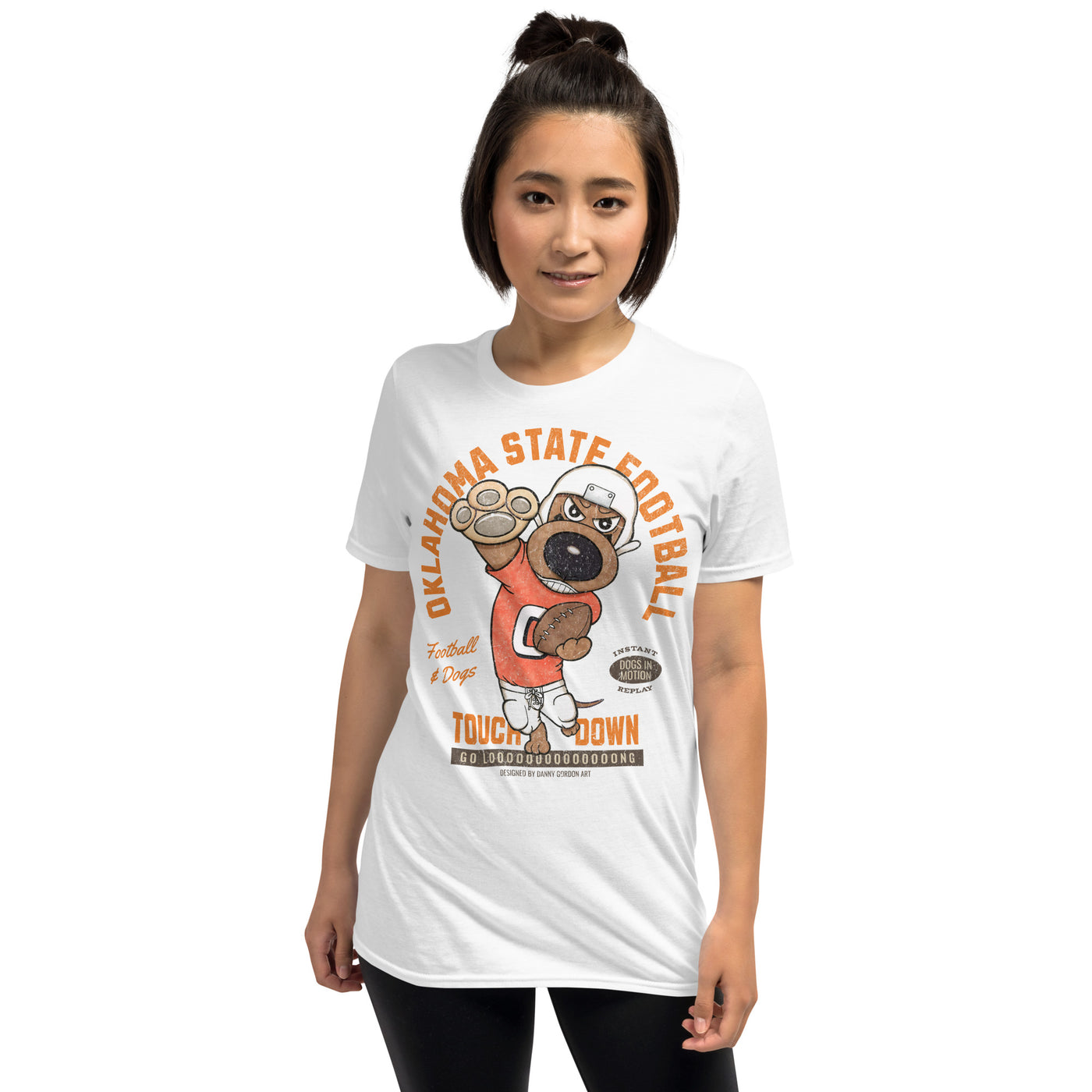 Cute Oklahoma State Funny Doxie Dog Football Unisex T-Shirt