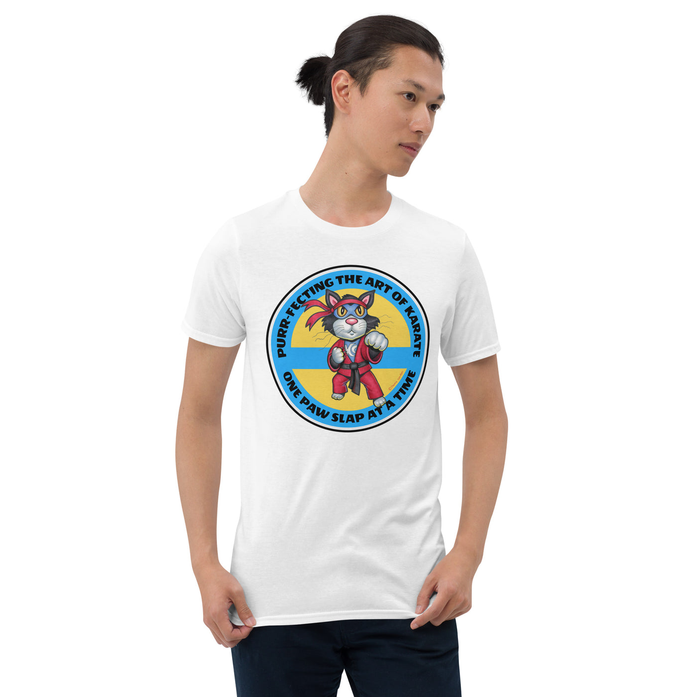 Cute Funny Karate Cat Unisex T-Shirt