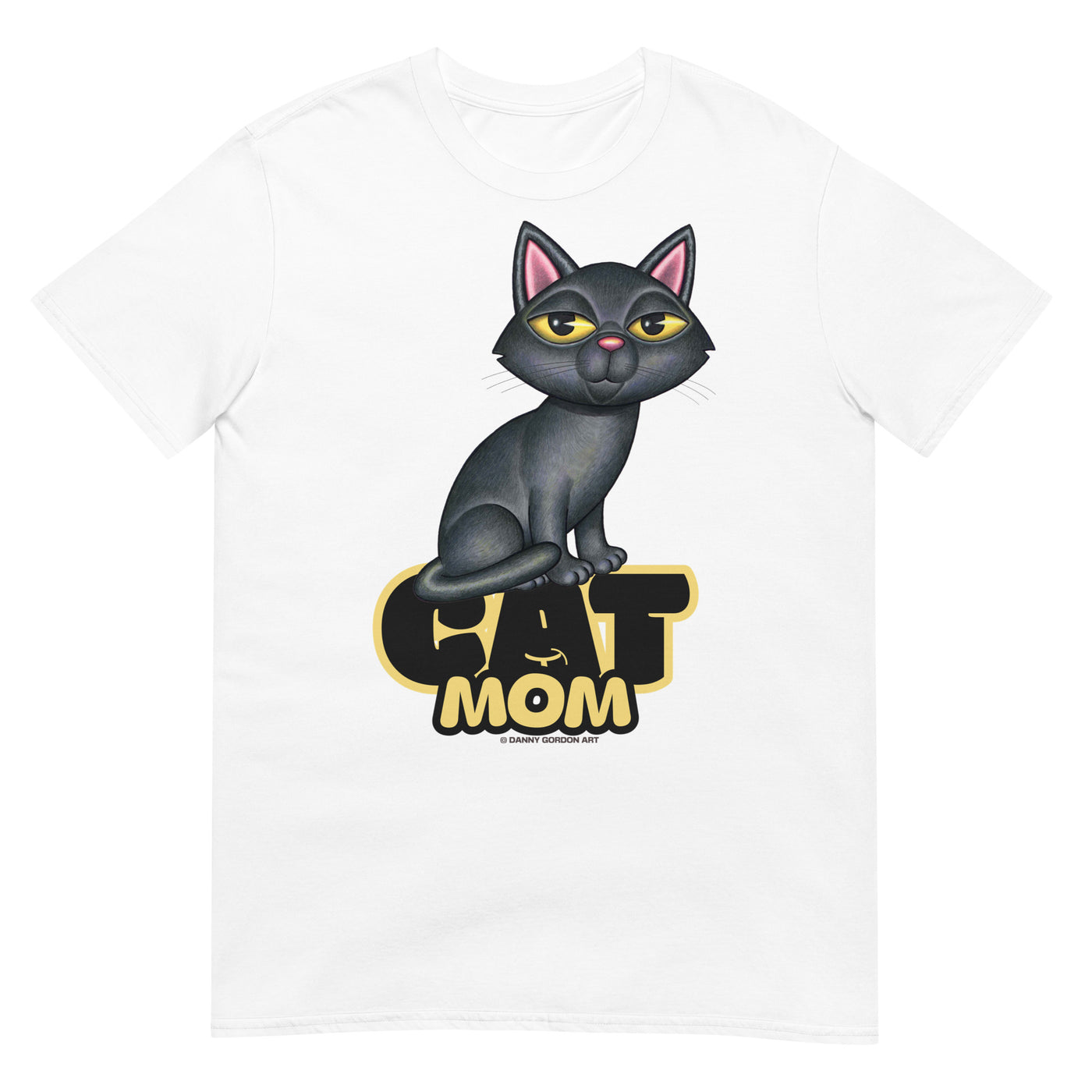 Cute Black Cat Mom Unisex T-Shirt