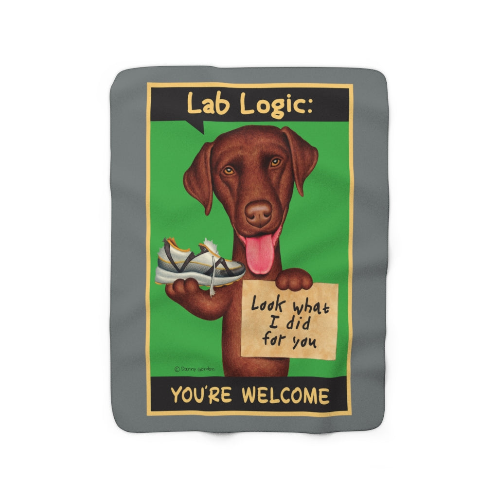 Lab Logic Sherpa Fleece Blanket