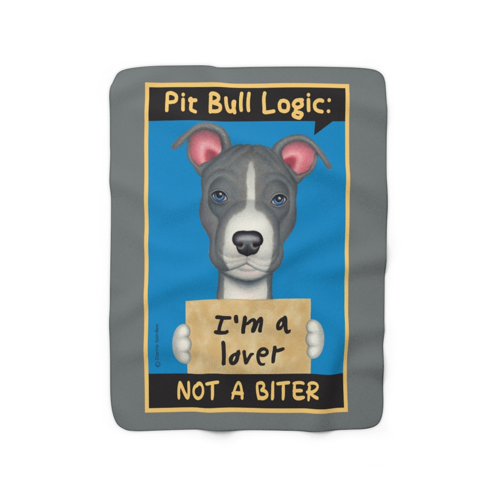 Pit Bull Logic Sherpa Fleece Blanket