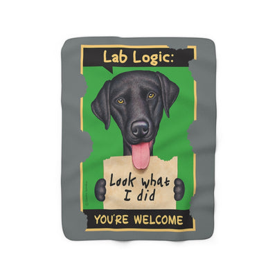 Lab Logic Sherpa Fleece Blanket