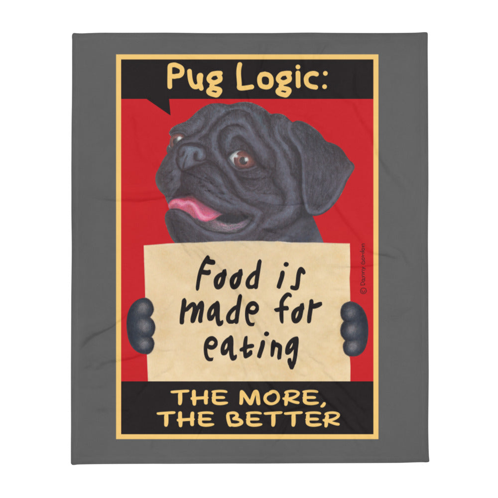Pug Logic Throw Blanket