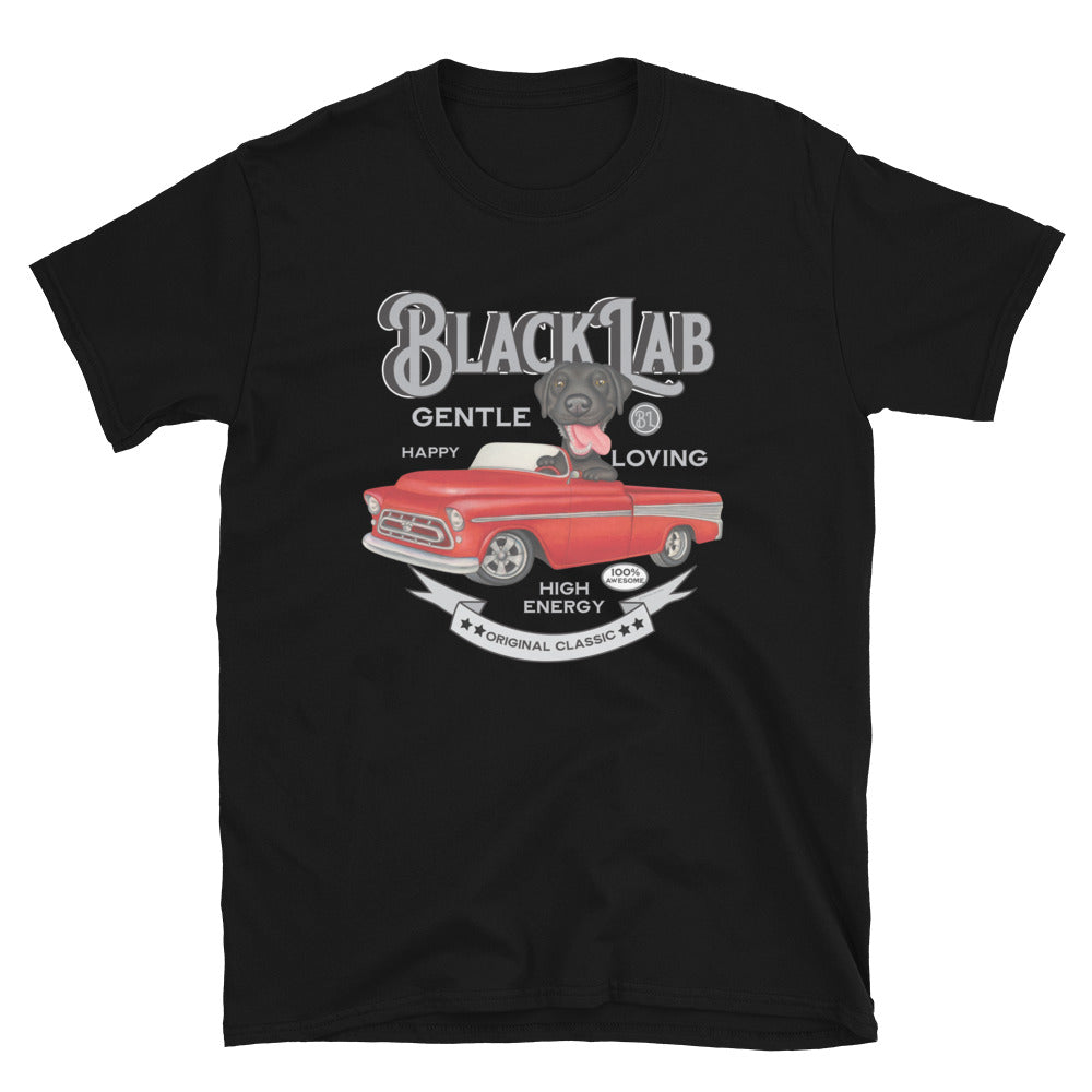 Vintage Black Lab Unisex T-Shirt