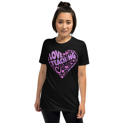 Cute teacher love on I Love Teaching 4th Grade Unisex T-Shirt