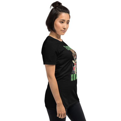 Cute Doxie Dog playing drums with Teaching is my Jam Unisex T-Shirt