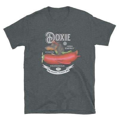 Funny Doxie flying a red plane on a Vintage Dachshund Unisex T-Shirt