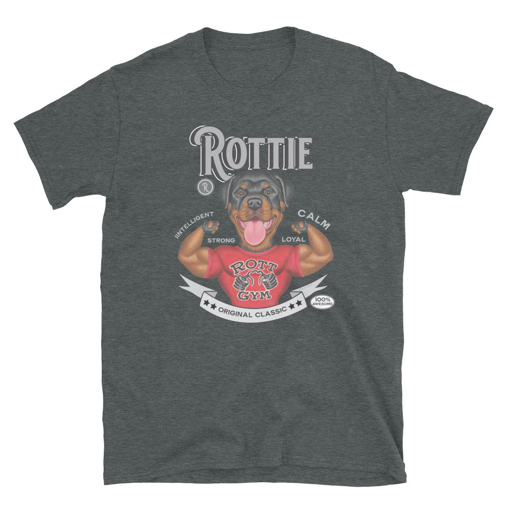 Vintage Classic Retro Rottie Rottweiler Dog Unisex T-Shirt