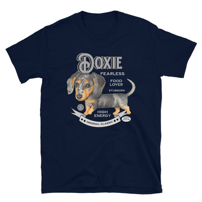 Vintage doxie dappled Dachshund dog Unisex T-Shirt