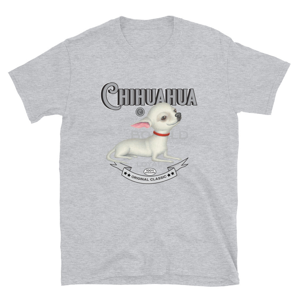 Classic Chihuahua dog on a Vintage Chihuahua Unisex T-Shirt