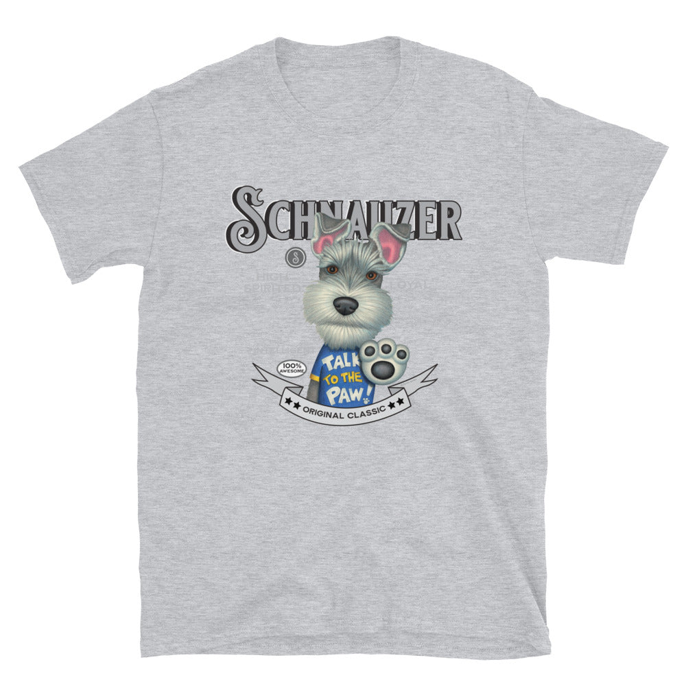 Classic Retro Vintage Schnauzer Dog Unisex T-Shirt