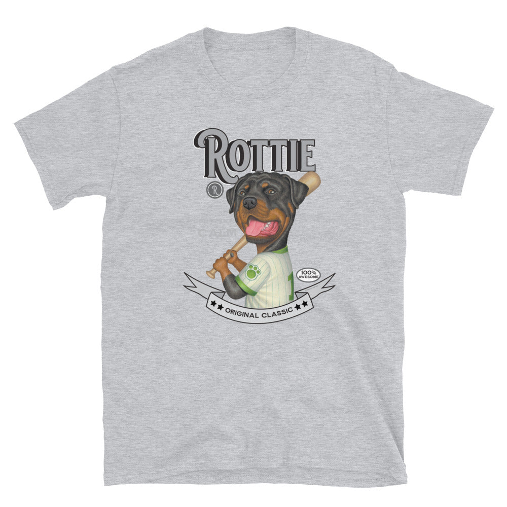 Classic retro Vintage Rottie  Rottweiler Dog Unisex T-Shirt
