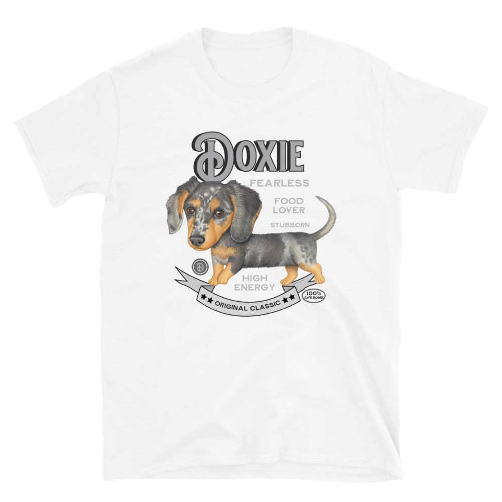 Vintage doxie dappled Dachshund dog Unisex T-Shirt