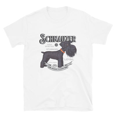 Retro Classic Vintage Schnauzer Dog Unisex T-Shirt