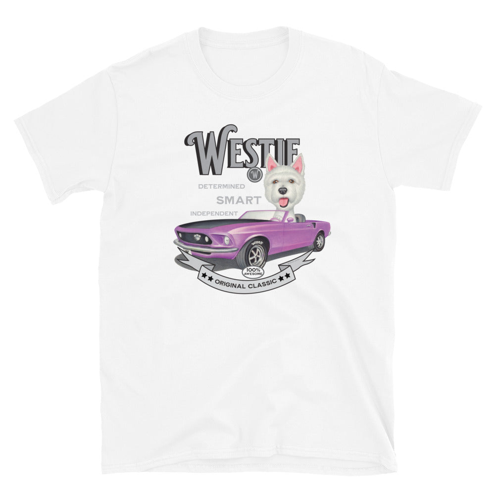 Vintage classic retro Westie Dog Unisex T-Shirt