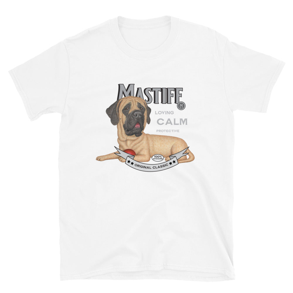 classic retro Vintage Mastiff dog Unisex T-Shirt