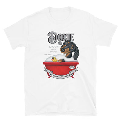 Funny and Cute Classic retro Vintage Doxie Dog Dachshund Unisex T-Shirt